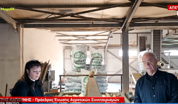 Δ. Καπούνης: «Εισακουστήκαμε, αποδείχθηκε ότι στην αγορά υπάρχουν πατάτες “βαπτισμένες” ελληνικές!»